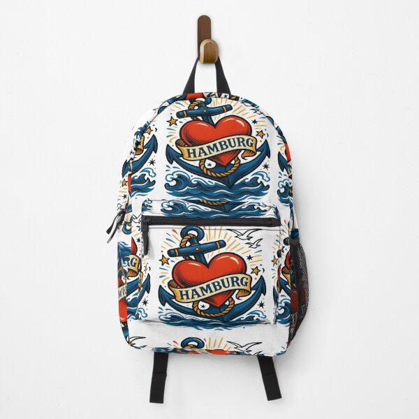 Item preview, Anchor Heart of Hamburg – Vintage Germany Nautical Skyline Pride Design designed and sold by Globalcitytees.