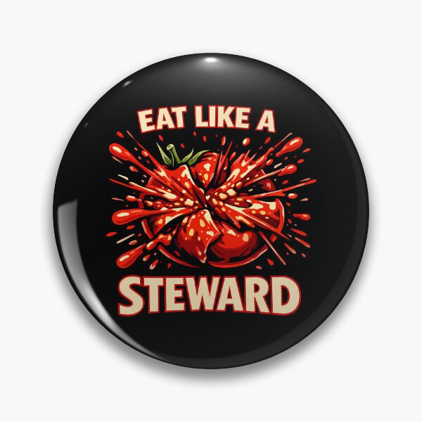 Item preview, Eat Like A Steward Bursting Tomato designed and sold by agearb.