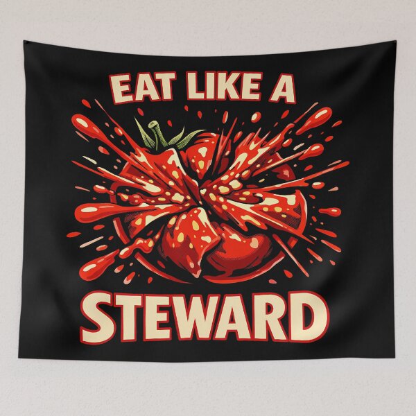 Item preview, Eat Like A Steward Bursting Tomato designed and sold by agearb.