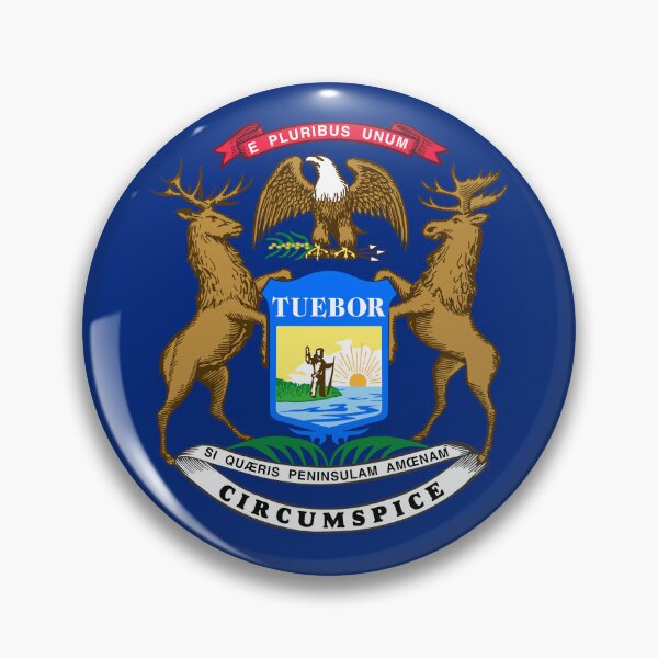 Item preview, Michigan State Flag - Great Lakes State & Motor City Pride designed and sold by NTGUILTY.