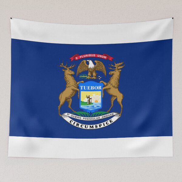Item preview, Michigan State Flag - Great Lakes State & Motor City Pride designed and sold by NTGUILTY.