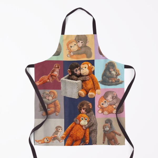 Item preview, In My Punch Era Cute Baby Monkey And Plush Toy designed and sold by colornatics.