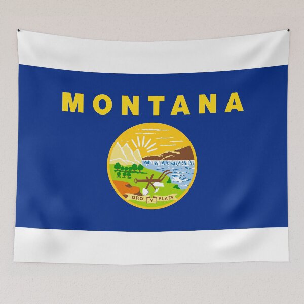 Item preview, Montana State Flag - Treasure State & Big Sky Country Pride designed and sold by NTGUILTY.