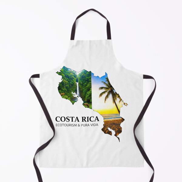 Item preview, Costa Rica Map Ecotourism and Pura Vida Nature Art designed and sold by AbulailArt.