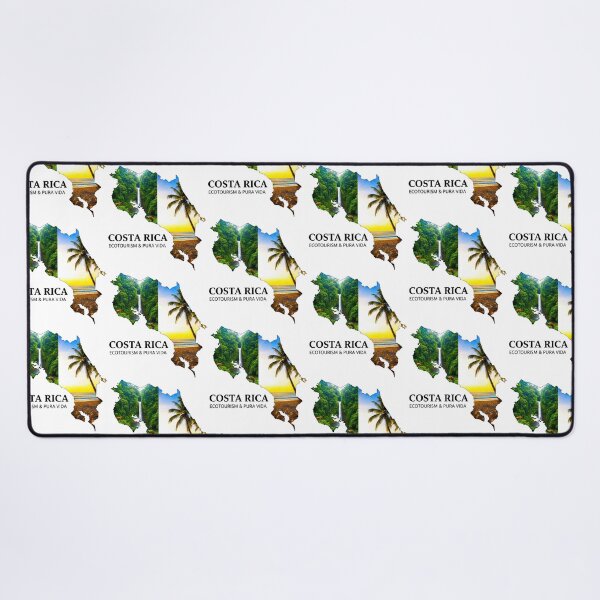 Item preview, Costa Rica Map Ecotourism and Pura Vida Nature Art designed and sold by AbulailArt.