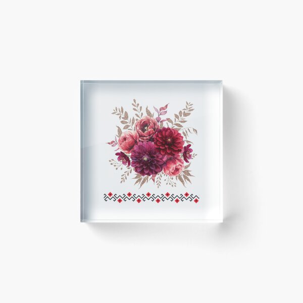 Item preview, Flowers folk style design designed and sold by Newprojectart.