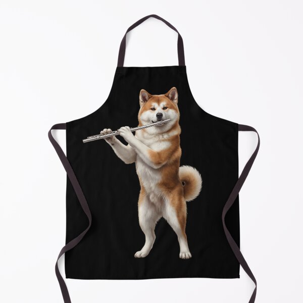 Item preview, Akita Playing Flute Player Flutist Dog Lover designed and sold by TerryConnells.