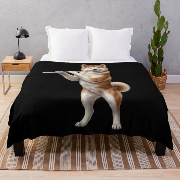 Item preview, Akita Playing Flute Player Flutist Dog Lover designed and sold by TerryConnells.