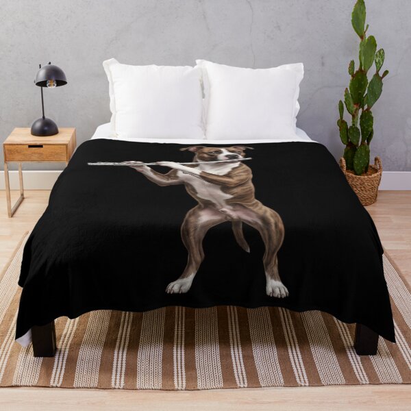Item preview, American Staffordshire Terrier Playing Flute Player Flutist Dog Lover designed and sold by TerryConnells.