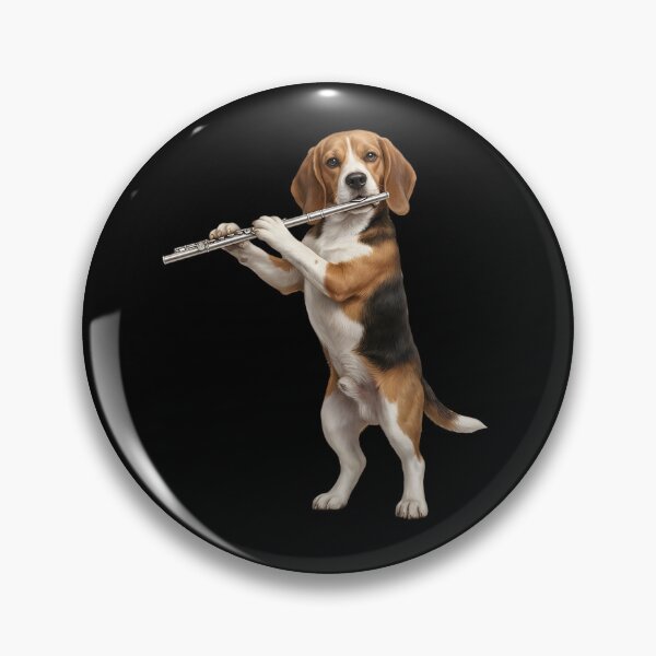Item preview, Beagle Playing Flute Player Flutist Dog Lover designed and sold by TerryConnells.