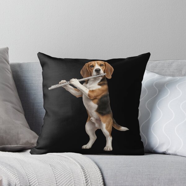 Item preview, Beagle Playing Flute Player Flutist Dog Lover designed and sold by TerryConnells.