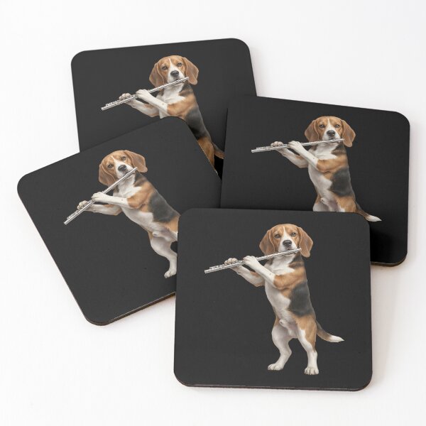 Item preview, Beagle Playing Flute Player Flutist Dog Lover designed and sold by TerryConnells.