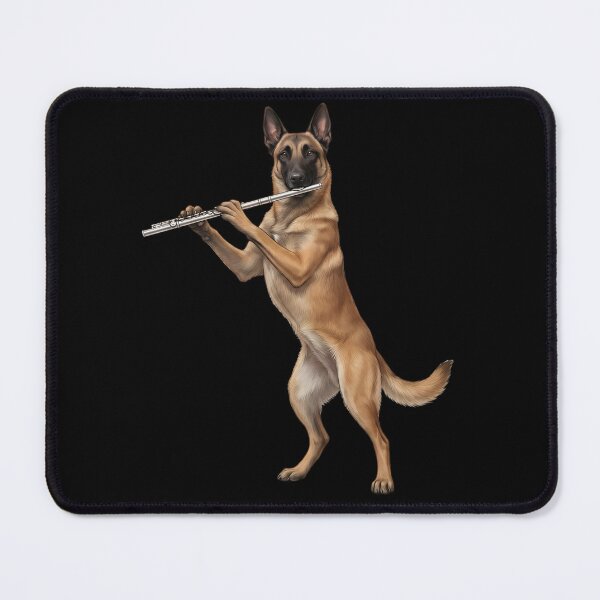 Item preview, Belgian Malinois Playing Flute Player Flutist Dog Lover designed and sold by TerryConnells.