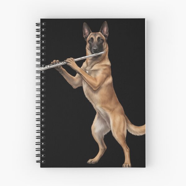 Item preview, Belgian Malinois Playing Flute Player Flutist Dog Lover designed and sold by TerryConnells.