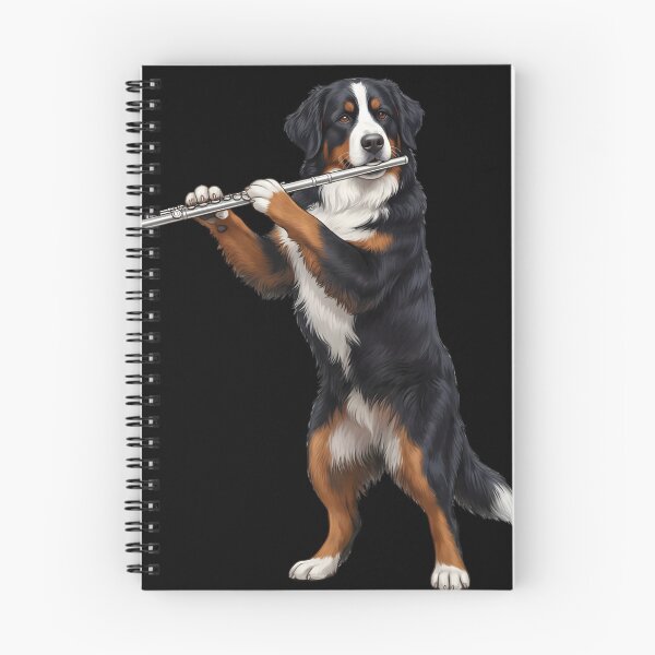 Item preview, Bernese Mountain Dog Playing Flute Player Flutist Dog Lover designed and sold by TerryConnells.