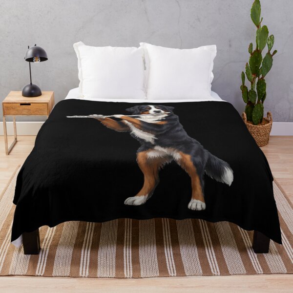 Item preview, Bernese Mountain Dog Playing Flute Player Flutist Dog Lover designed and sold by TerryConnells.