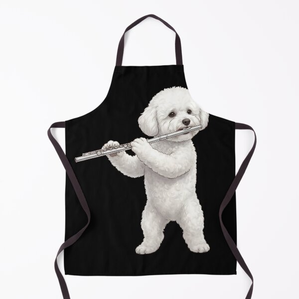 Item preview, Bichon Frise Playing Flute Player Flutist Dog Lover designed and sold by TerryConnells.