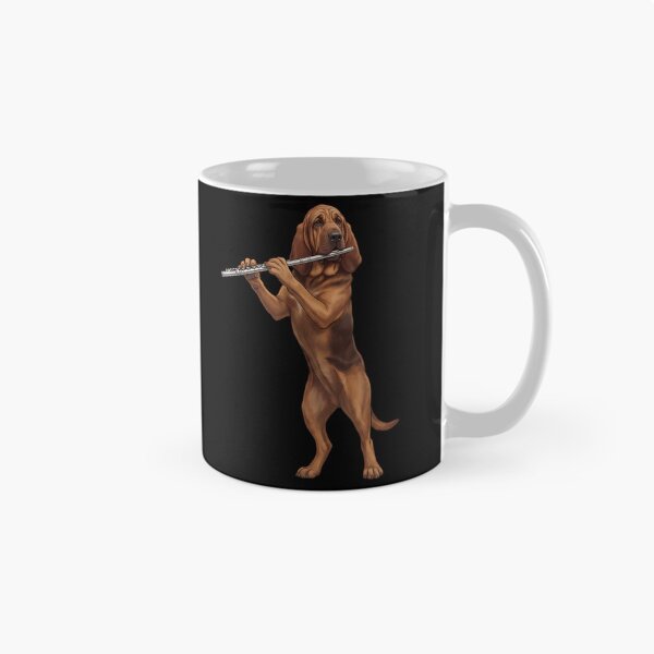 Item preview, Bloodhound Playing Flute Player Flutist Dog Lover designed and sold by TerryConnells.