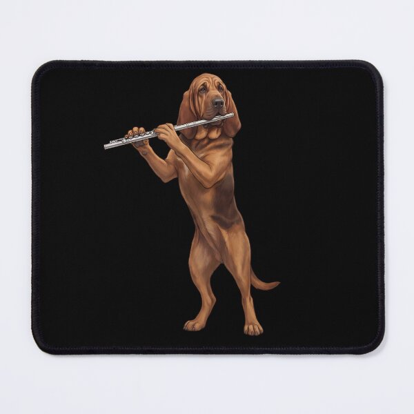 Item preview, Bloodhound Playing Flute Player Flutist Dog Lover designed and sold by TerryConnells.