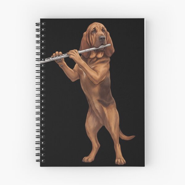 Item preview, Bloodhound Playing Flute Player Flutist Dog Lover designed and sold by TerryConnells.