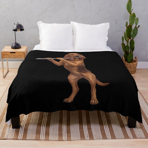 Item preview, Bloodhound Playing Flute Player Flutist Dog Lover designed and sold by TerryConnells.