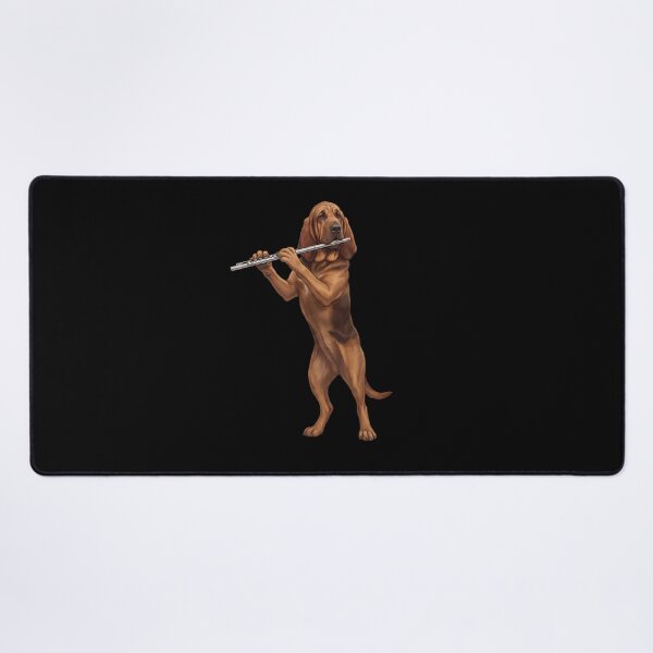 Item preview, Bloodhound Playing Flute Player Flutist Dog Lover designed and sold by TerryConnells.