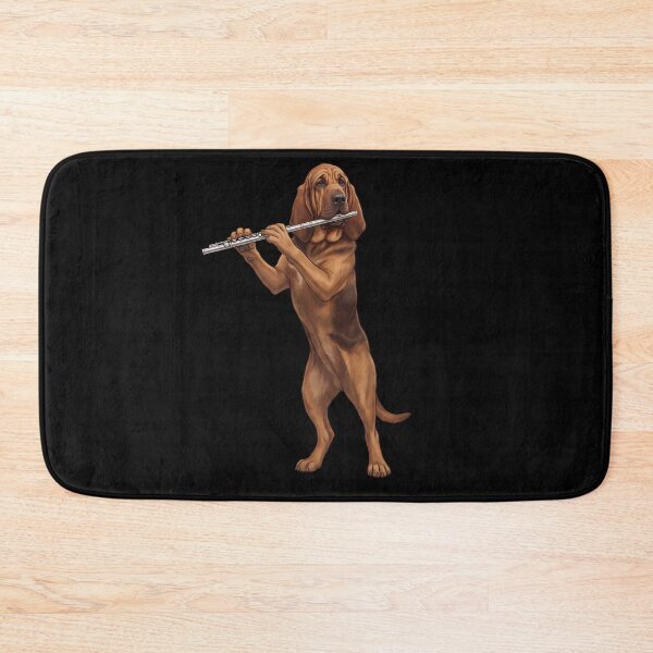 Item preview, Bloodhound Playing Flute Player Flutist Dog Lover designed and sold by TerryConnells.