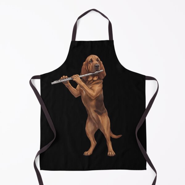 Item preview, Bloodhound Playing Flute Player Flutist Dog Lover designed and sold by TerryConnells.