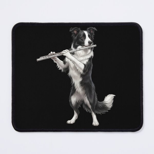 Item preview, Border Collie Playing Flute Player Flutist Dog Lover designed and sold by TerryConnells.