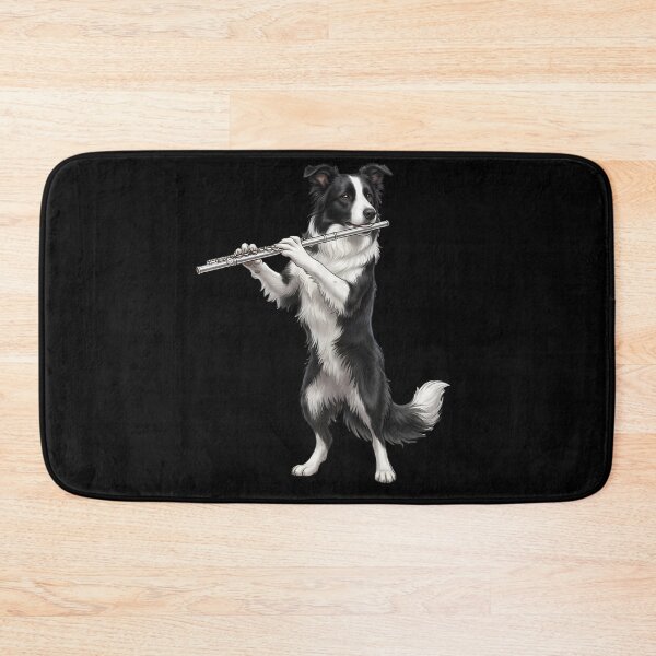 Item preview, Border Collie Playing Flute Player Flutist Dog Lover designed and sold by TerryConnells.