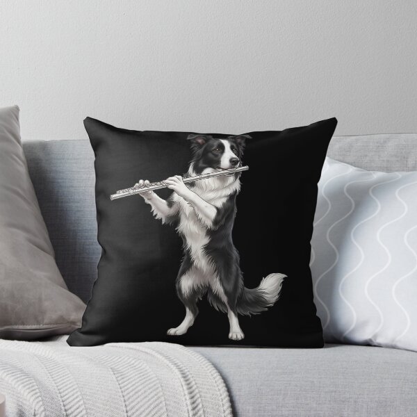 Item preview, Border Collie Playing Flute Player Flutist Dog Lover designed and sold by TerryConnells.