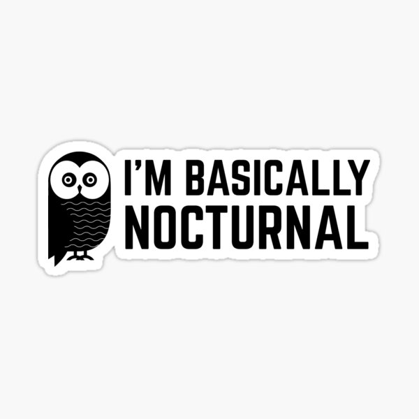 Item preview, I'm Basically Nocturnal designed and sold by kcscreativetees.