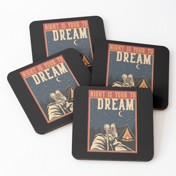 Item preview, Night Is Your To Dream Camping Illustration designed and sold by mistiabloom.