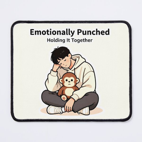 Item preview, Emotionally Punched – Relatable Burnout Meme designed and sold by AnimalAirtistry.
