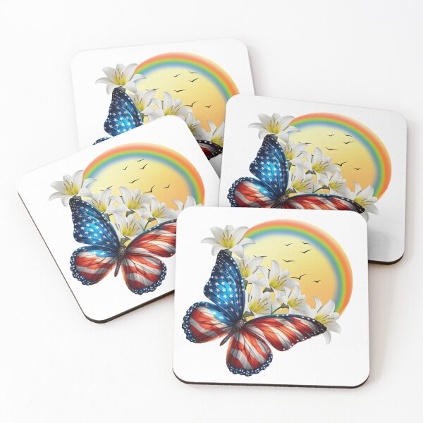 Item preview, Patriotic USA Flag Butterfly designed and sold by Ninon 888.