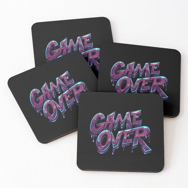 Item preview, Game Over Graffiti Drip Retro Arcade Glitch Style designed and sold by MarCinu Art.