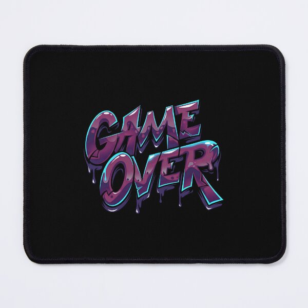 Item preview, Game Over Graffiti Drip Retro Arcade Glitch Style designed and sold by MarCinu Art.