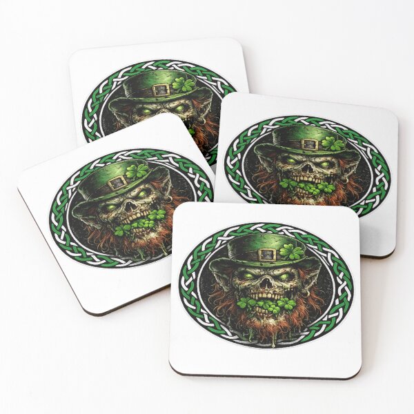 Item preview, Undead Leprechaun King – Dark Irish Skull Portrait designed and sold by ArtificialAce.
