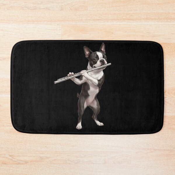 Item preview, Boston Terrier Playing Flute Player Flutist Dog Lover designed and sold by TerryConnells.