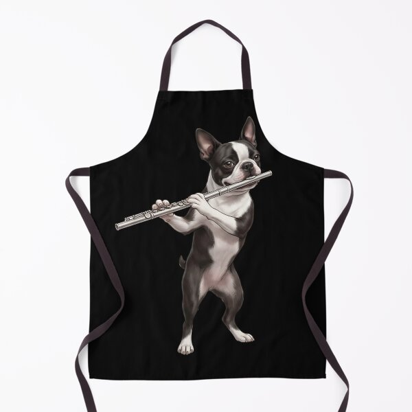 Item preview, Boston Terrier Playing Flute Player Flutist Dog Lover designed and sold by TerryConnells.