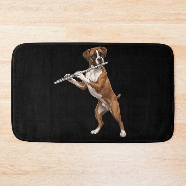 Item preview, Boxer Dog Playing Flute Player Flutist Dog Lover designed and sold by TerryConnells.