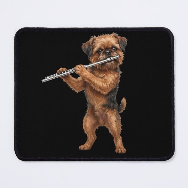 Item preview, Brussels Griffon Playing Flute Player Flutist Dog Lover designed and sold by TerryConnells.