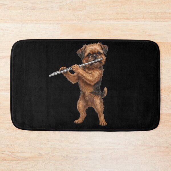 Item preview, Brussels Griffon Playing Flute Player Flutist Dog Lover designed and sold by TerryConnells.