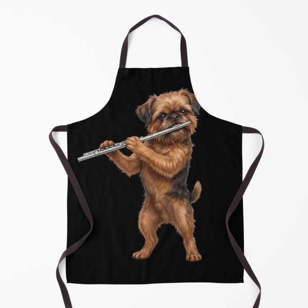 Item preview, Brussels Griffon Playing Flute Player Flutist Dog Lover designed and sold by TerryConnells.