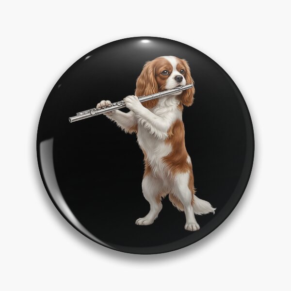 Item preview, Cavalier King Charles Spaniel Playing Flute Player Flutist Dog Lover designed and sold by TerryConnells.