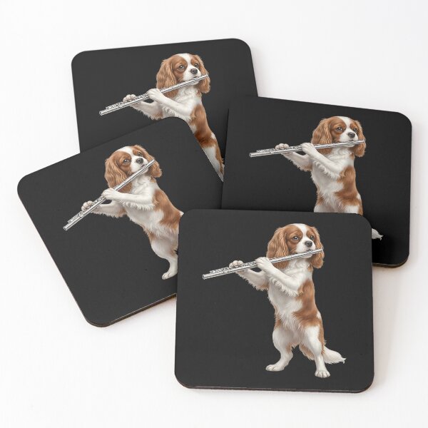 Item preview, Cavalier King Charles Spaniel Playing Flute Player Flutist Dog Lover designed and sold by TerryConnells.