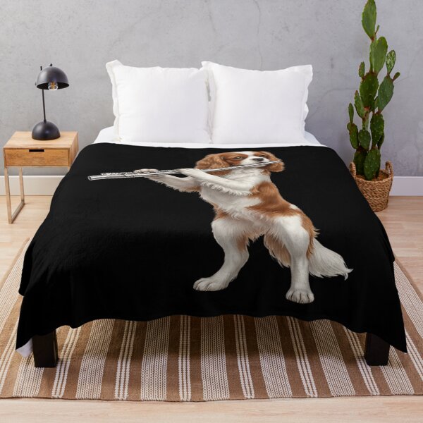 Item preview, Cavalier King Charles Spaniel Playing Flute Player Flutist Dog Lover designed and sold by TerryConnells.