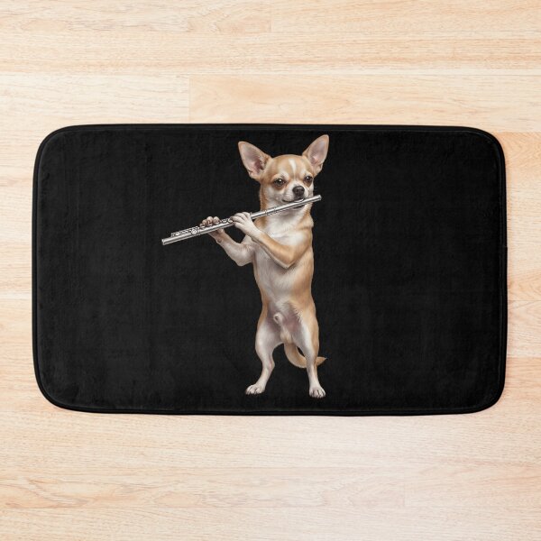 Item preview, Chihuahua Playing Flute Player Flutist Dog Lover designed and sold by TerryConnells.