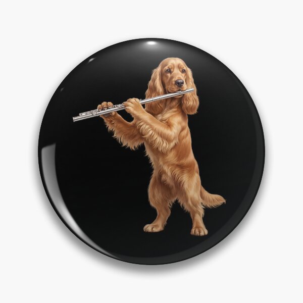 Item preview, Cocker Spaniel Playing Flute Player Flutist Dog Lover designed and sold by TerryConnells.
