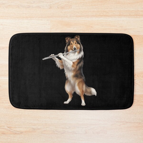 Item preview, Collie Playing Flute Player Flutist Dog Lover designed and sold by TerryConnells.